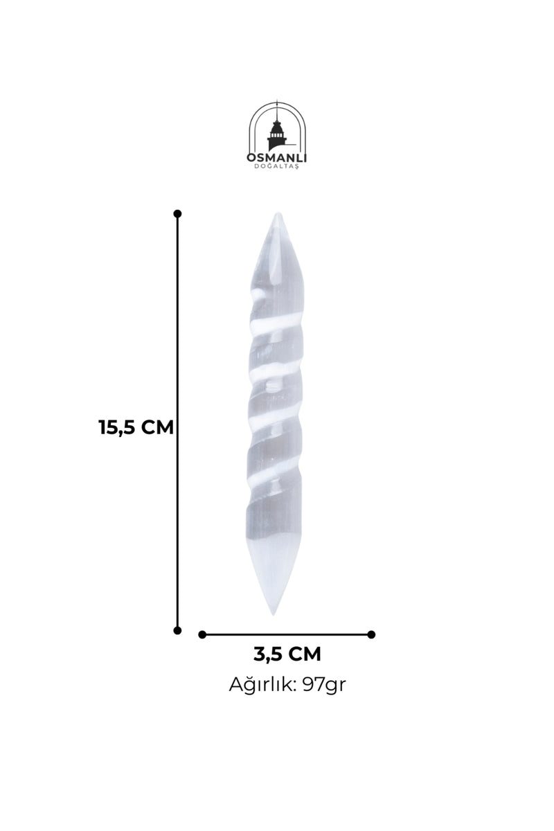 Selenit Spiral Enerji Çubuğu (S.K. 232)