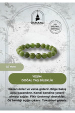 Yeşim 10mm Doğal Taş Bileklik