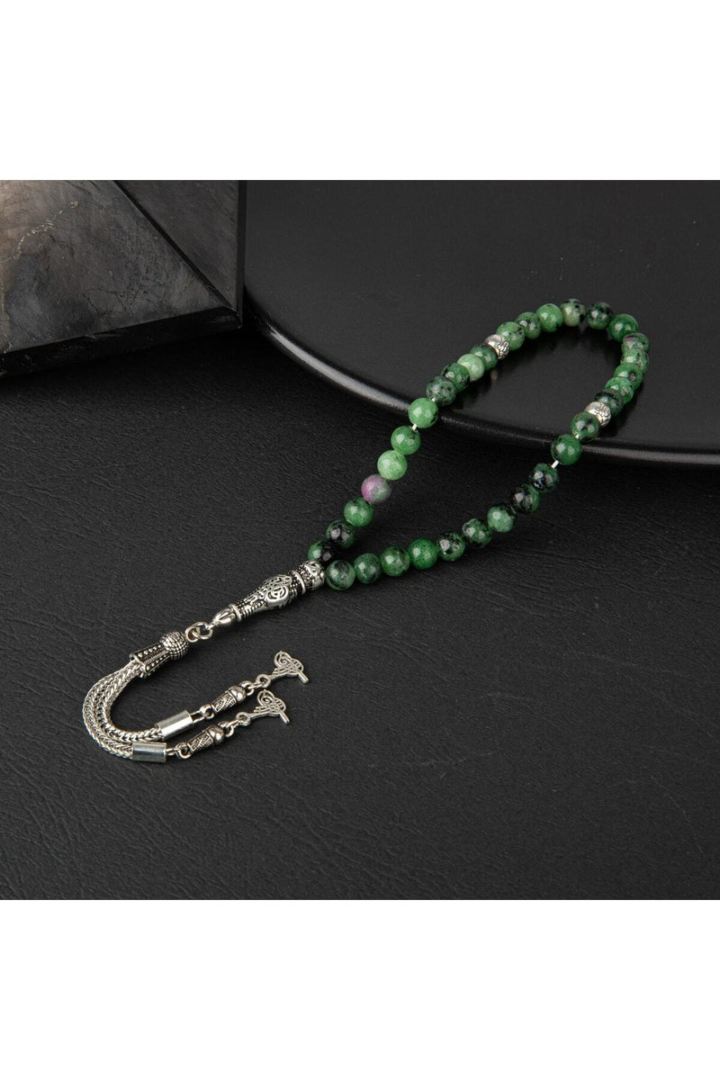 Anyolit Doğal Taş Tesbih 33lük - 6mm
