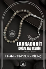Labradorit Doğal Taş Tesbih 33lük - 8mm