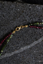 Sertifikalı Yeşim, Lal, İnci Fasetli Doğal Taş Kolye