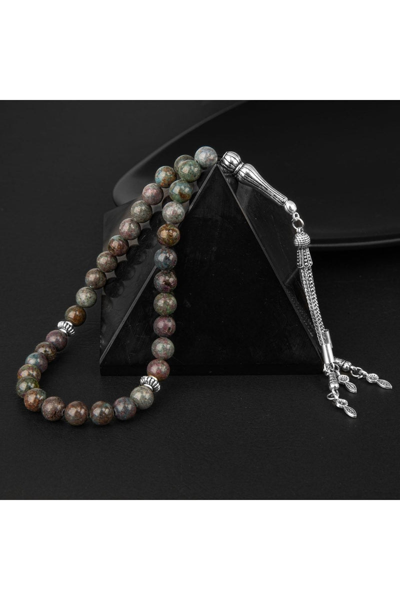 Ruby Kiyanit Doğal Taş Tesbih 33lük - 8mm
