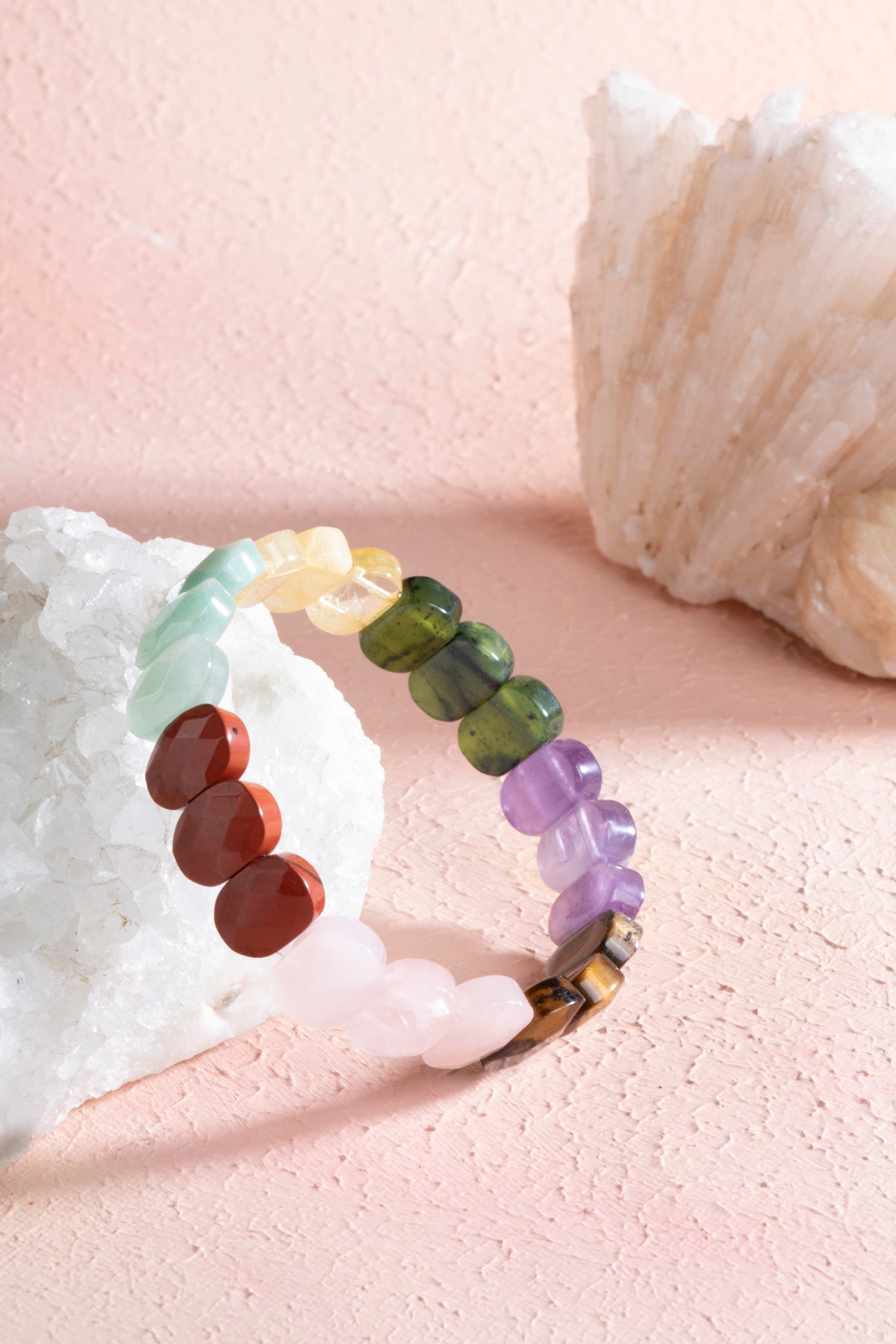 Sertifikalı 7 Çakra Doğal Taş Bileklik