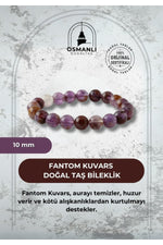Fantom Kuvars 10mm Doğal Taş Bileklik