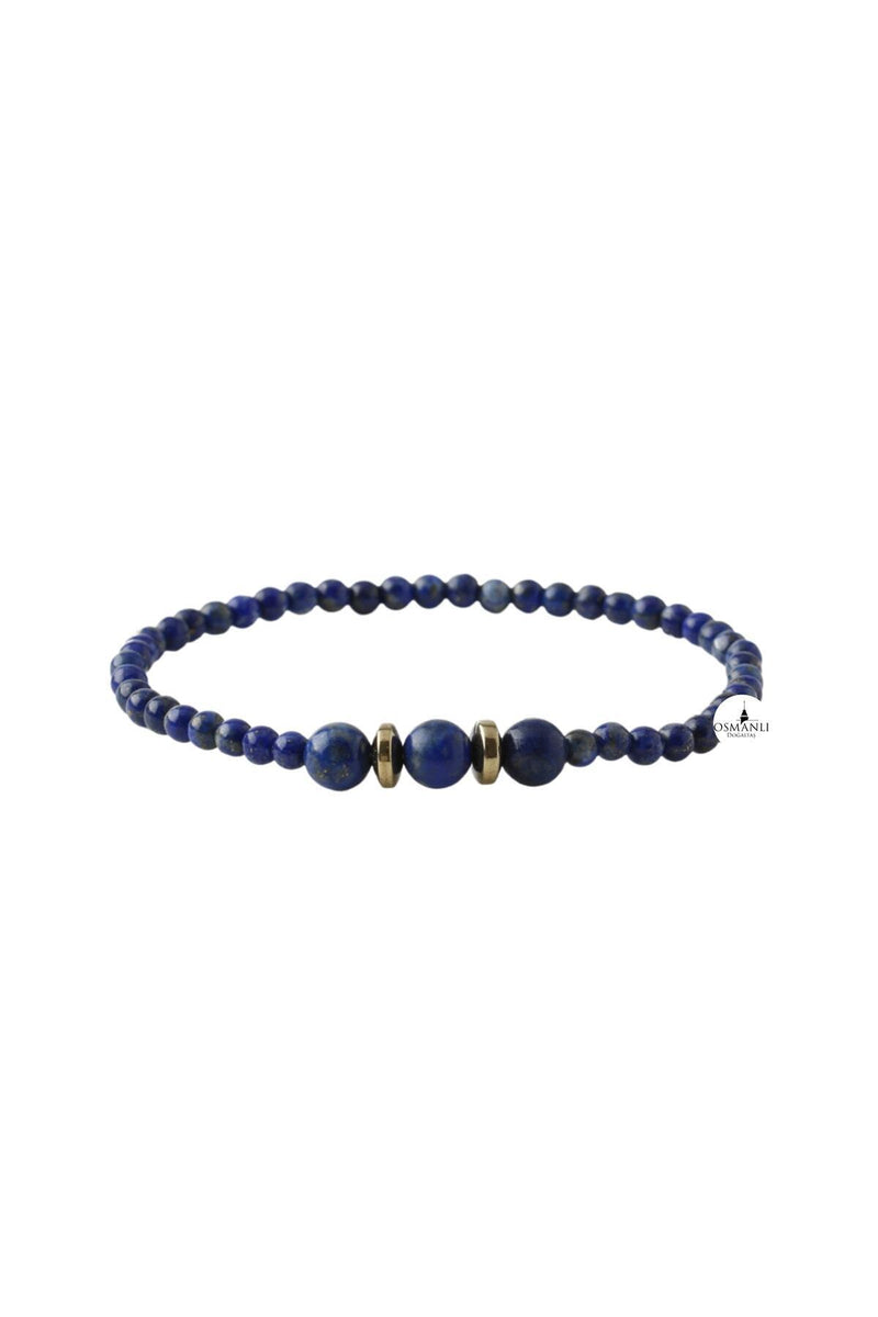 Lapis Lazuli 4mm Doğal Taş Bileklik