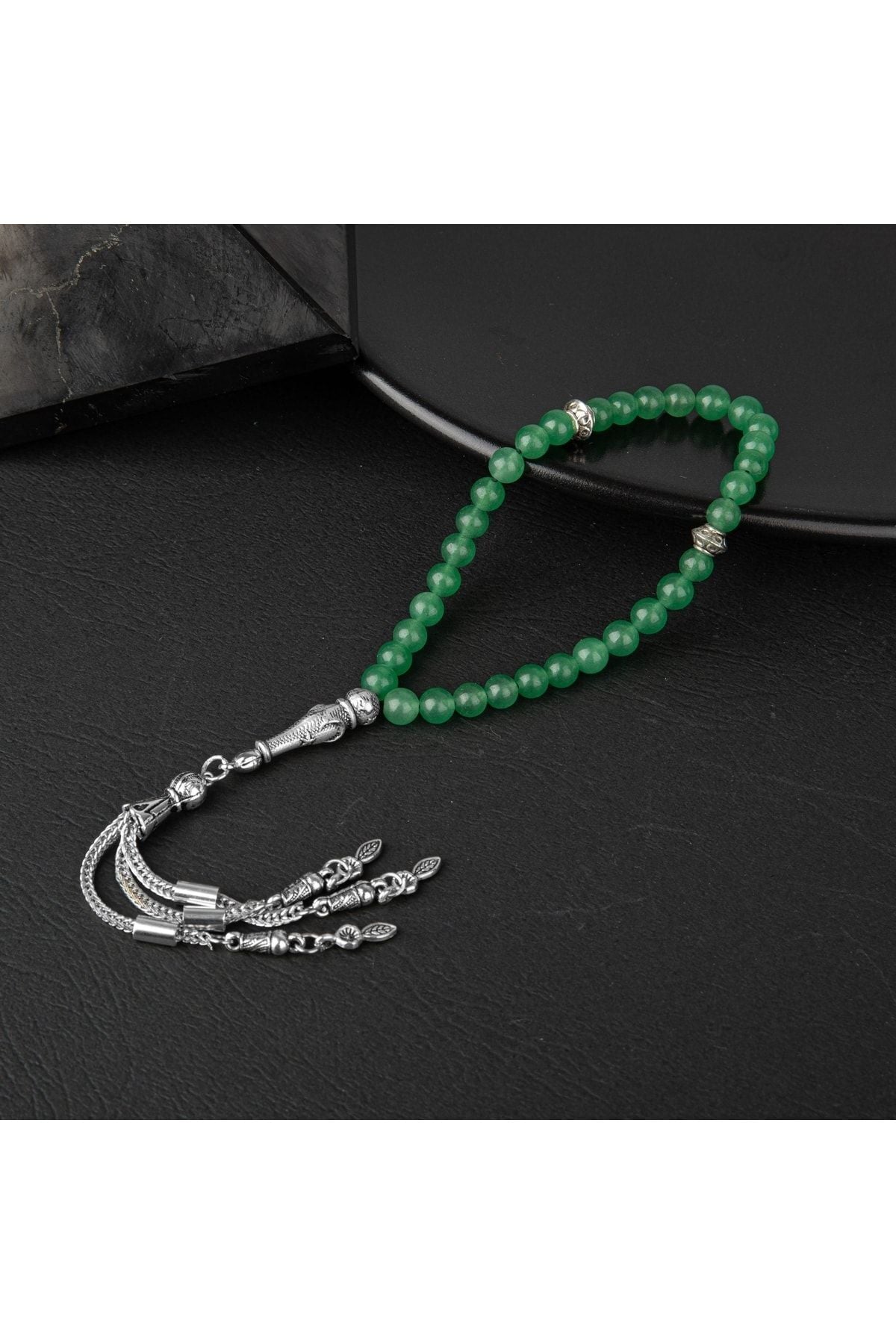 Yeşil Aventurin Doğal Taş Tesbih 33lük - 6mm