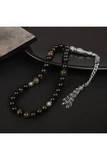 Golden Obsidyen Doğal Taş Tesbih 33lük - 8mm