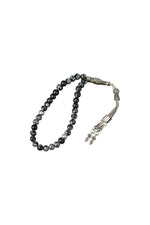 Karlı Obsidyen Doğal Taş Tesbih 33lük - 6mm