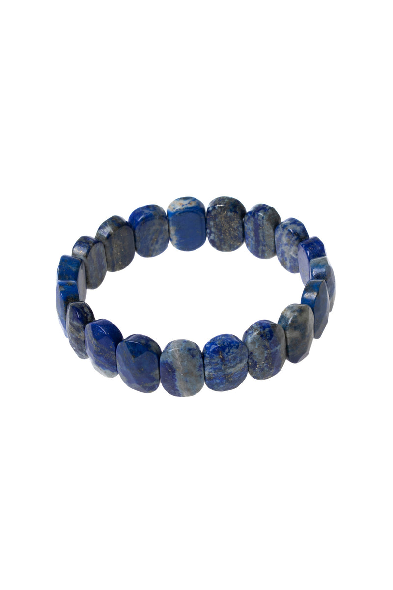 Sertifikalı Lapis Lazuli Geniş Kesim Doğal Taş Bileklik