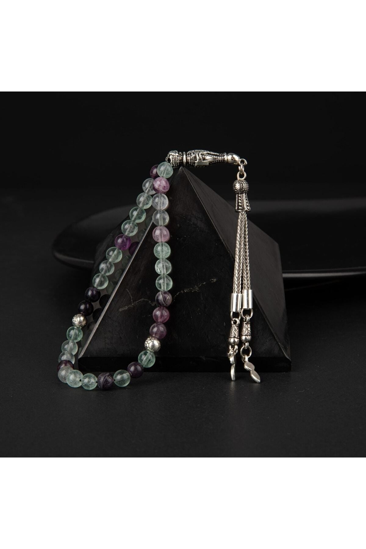 Yeşil Florit Doğal Taş Tesbih 33lük - 6mm