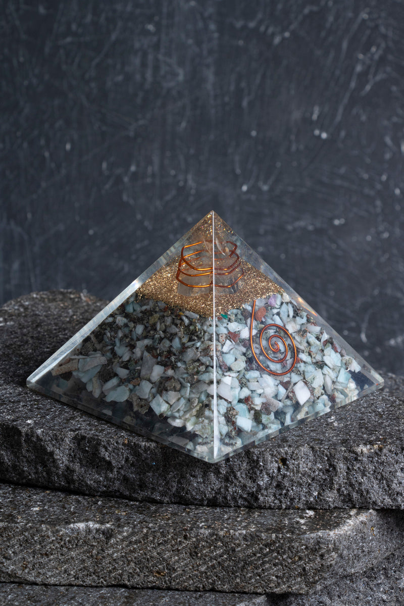 Sertifikalı Larimar Piramit