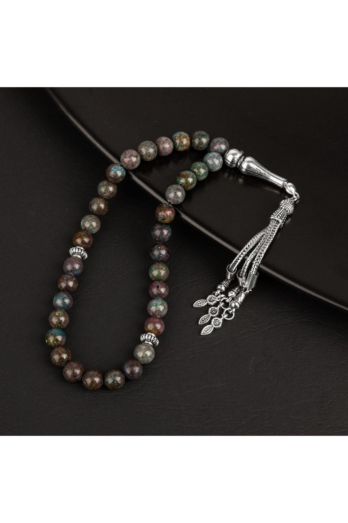 Ruby Kiyanit Doğal Taş Tesbih 33lük - 8mm