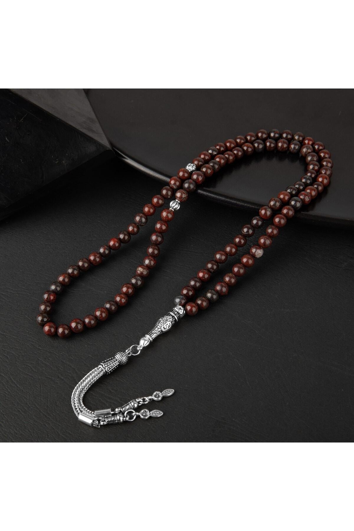 Dragon Jasper Doğal Taş Tesbih 99luk - 6mm