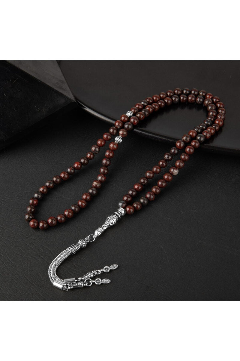 Dragon Jasper Doğal Taş Tesbih 99luk - 6mm