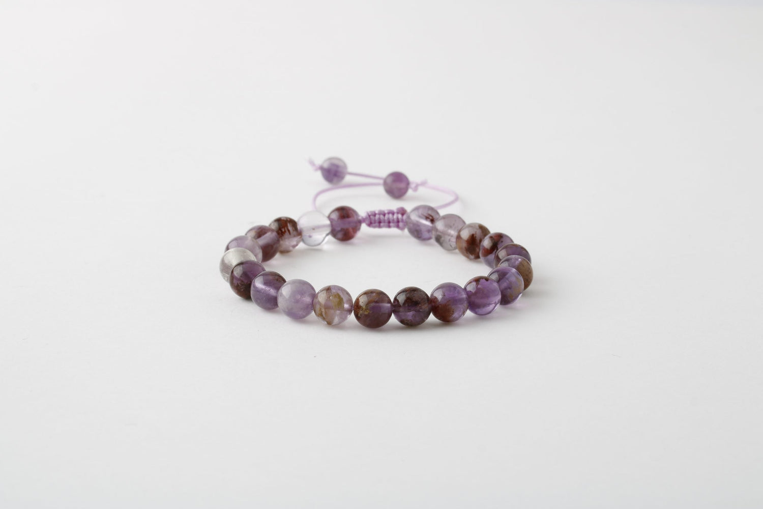 Fantom Kuvars 8mm Merdiven Kapama Doğal Taş Bileklik