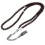 Bordo Granat Lal Doğal Taş Tesbih 99luk - 6mm