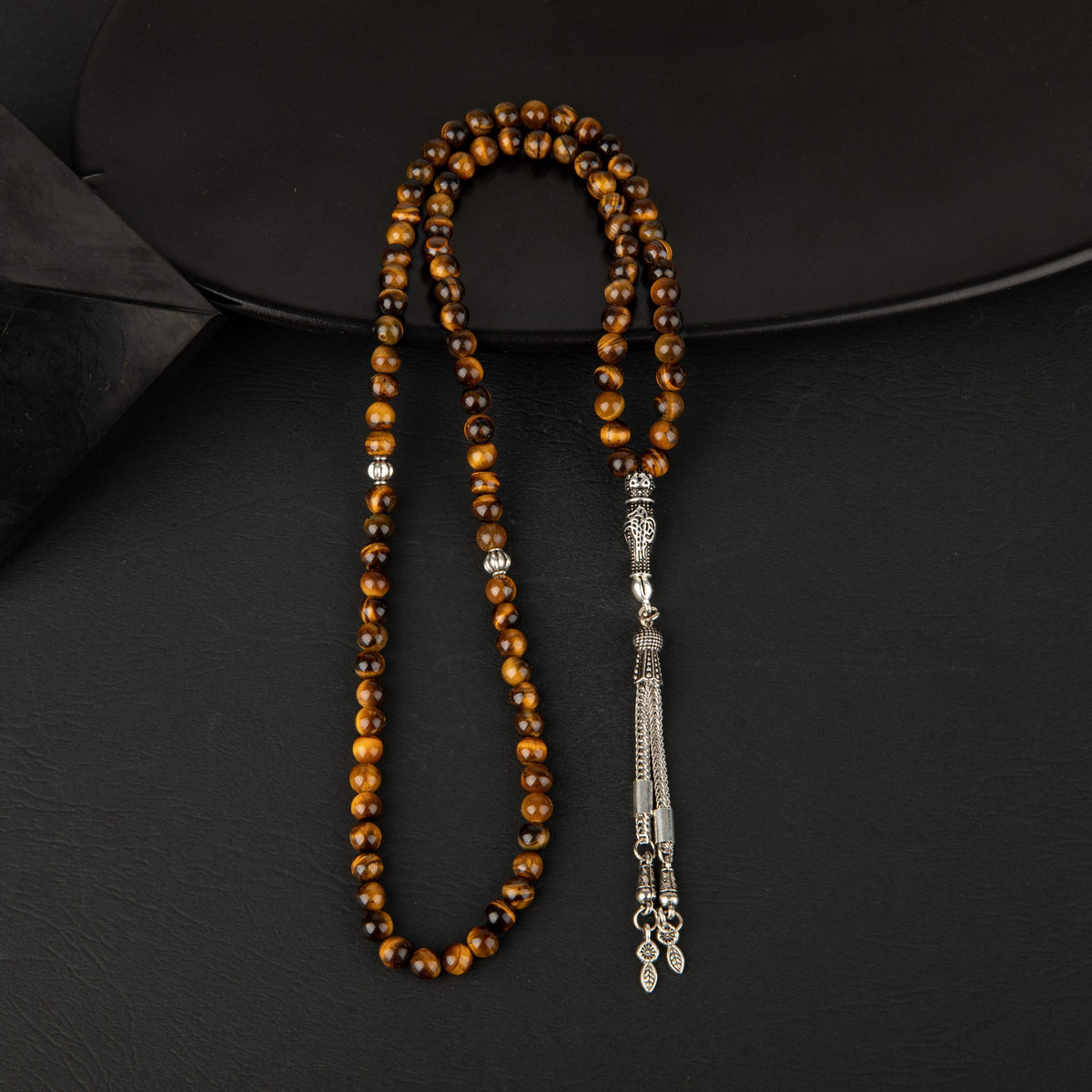 Kaplan Gözü Doğal Taş Tesbih 99luk - 6mm