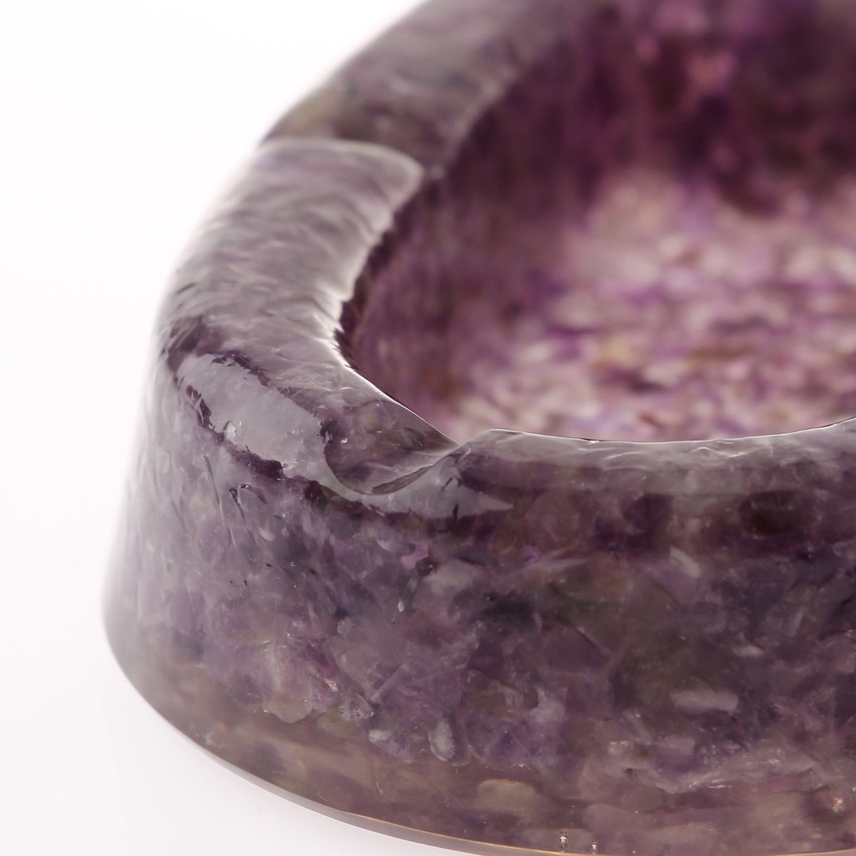 Ametist Doğaltaş Epoksi Kül Tablası