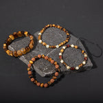 Bağışıklık Fiziki Güç Doğal Taş Erkek Bileklik Seti