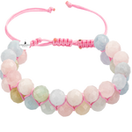 Helidor 8mm Çift Sıra Makrome Doğal Taş Bileklik