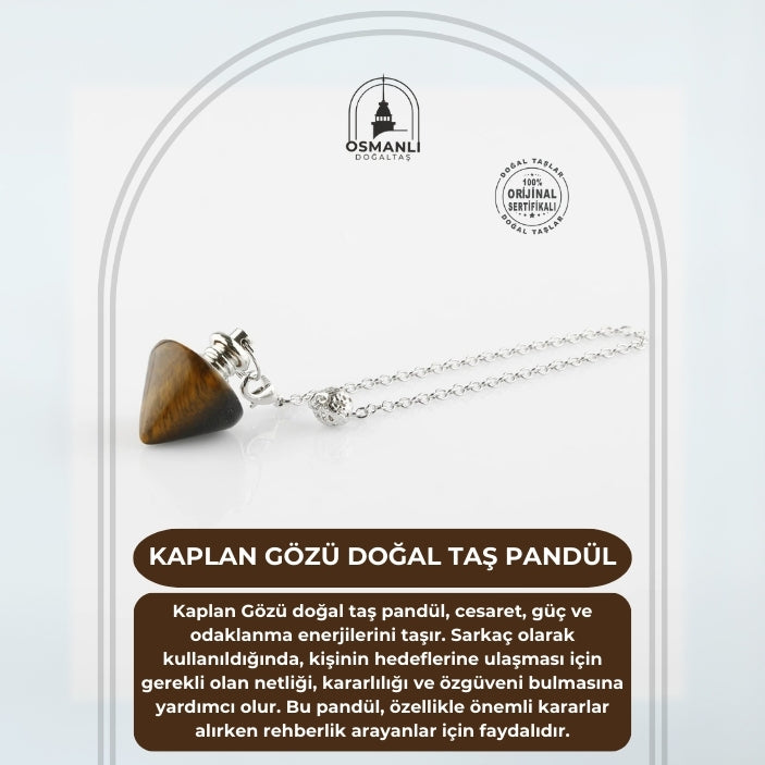 Kaplan Gözü Doğal Taş Pandül