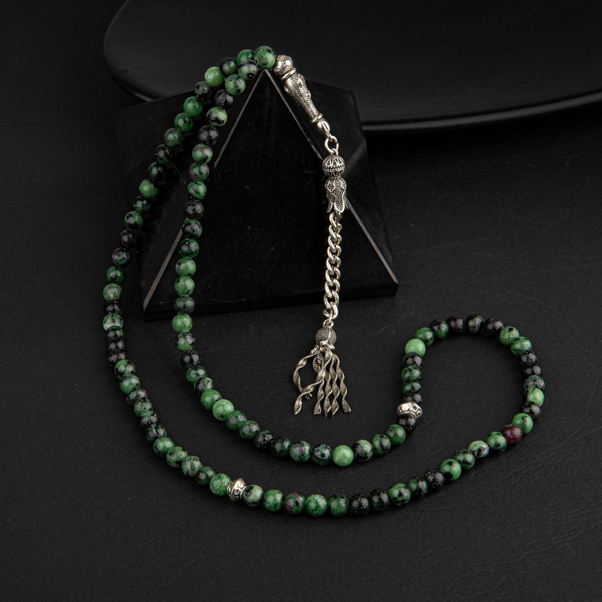 Anyolit Doğal Taş Tesbih 99luk - 6mm