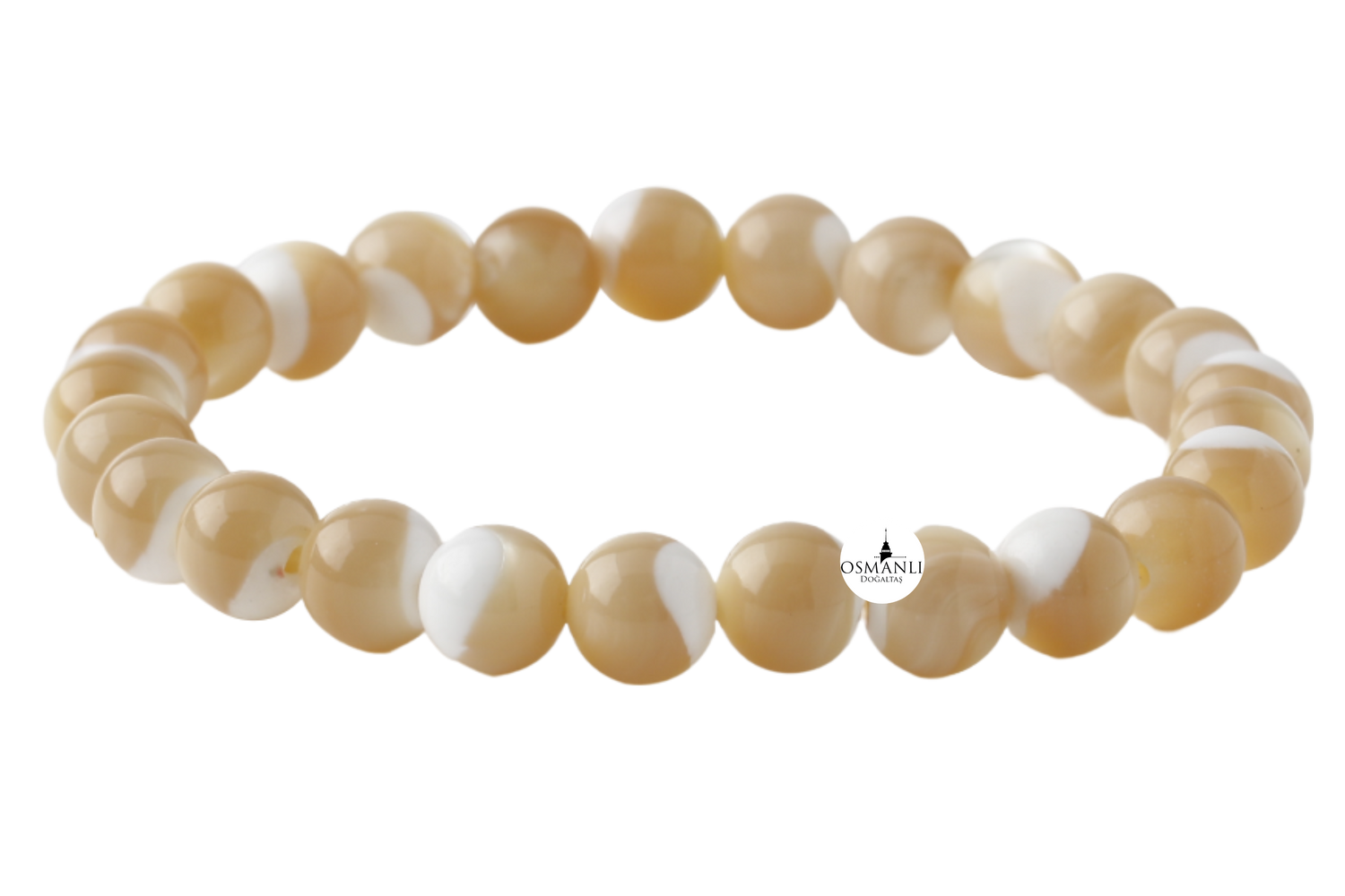Sedef 8mm Doğal Taş Bileklik