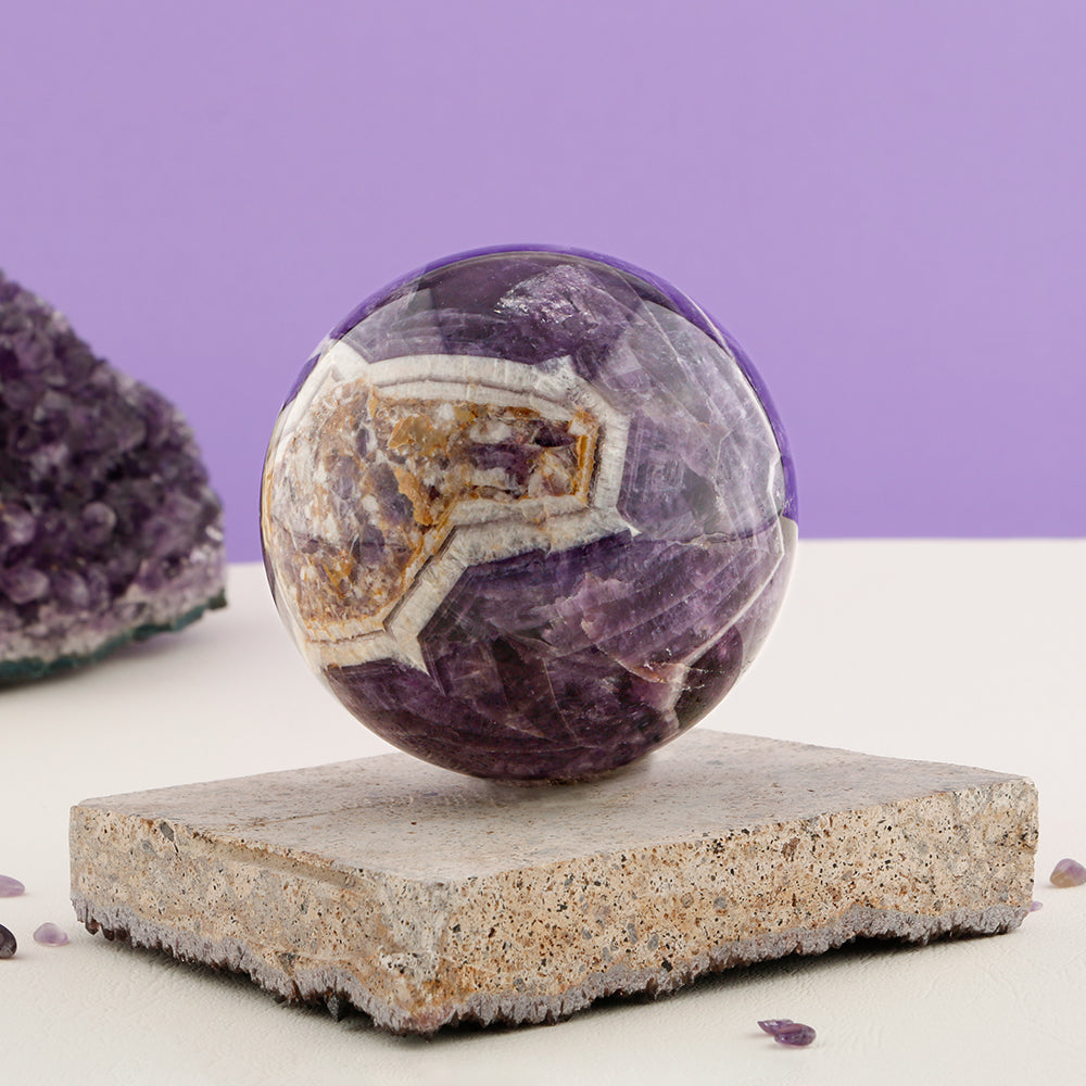 Ametist Doğal Taş Küre (0,819 kg)