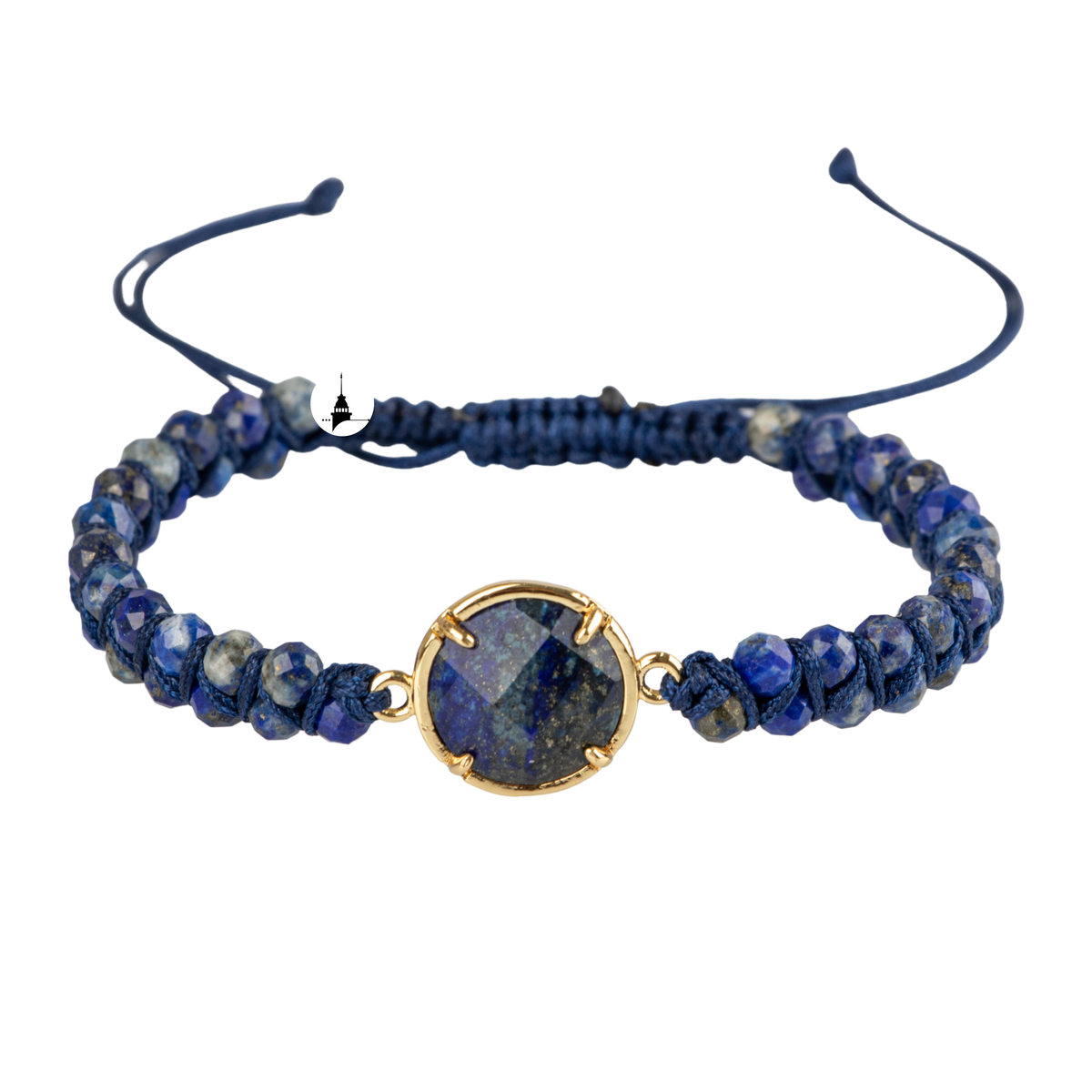Lapis Lazuli Doğal Taş Makrome Bileklik