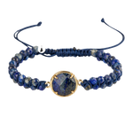 Lapis Lazuli Doğal Taş Makrome Bileklik