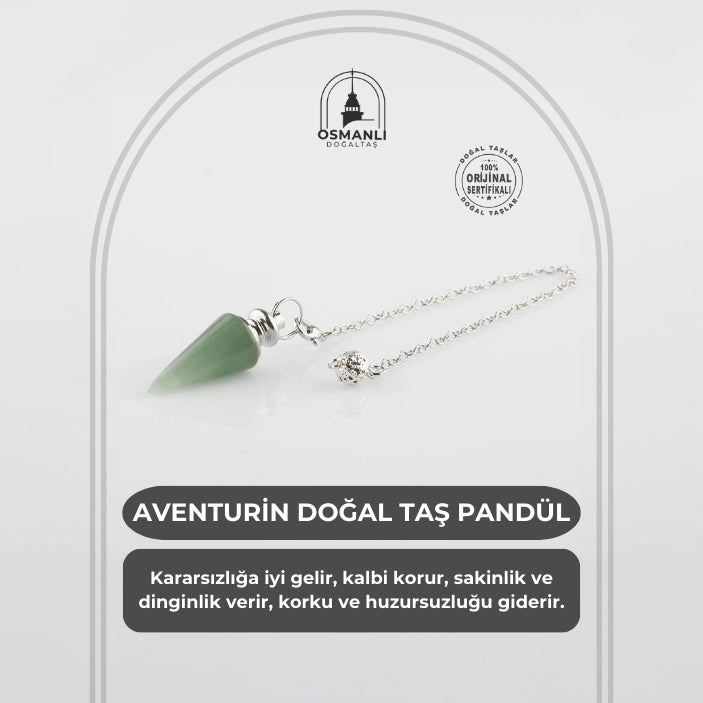 Aventurin Doğal Taş Pandül