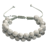 Havlit 8mm Çift Sıra Makrome Doğal Taş Bileklik