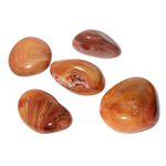 Karnelyan Akik Doğal Taş Tımbıl El Taşı