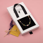 Anne Kolye Doğal Taş Selenit-Hematit-Kalsit-Kaplan Gözü-Sitrin-Ametist-Yeşim-Kehribar-Aventurin-Pembe Kuvars-Zebercet-Pembe Kuvars