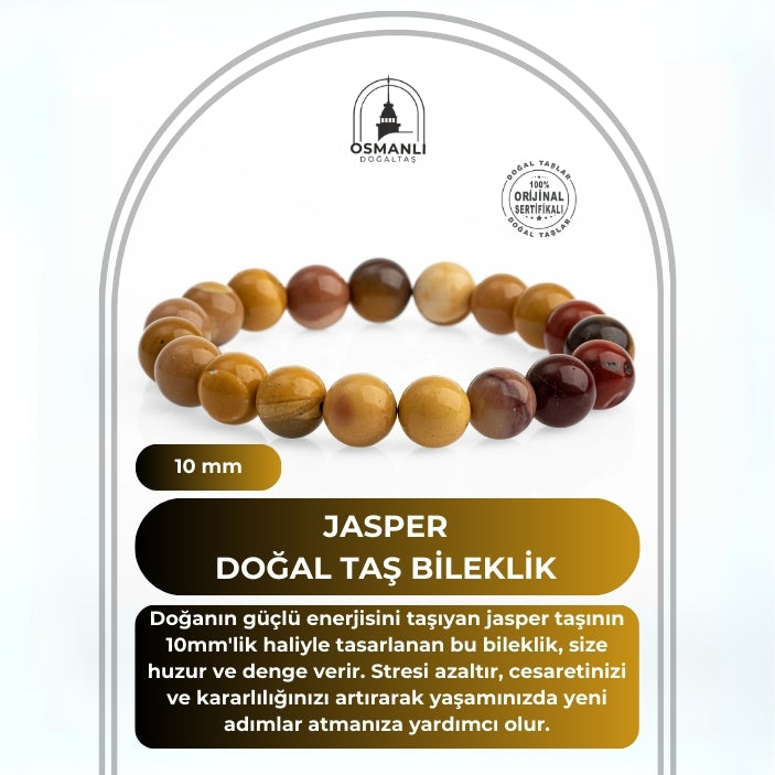 Jasper 10mm Doğal Taş Bileklik