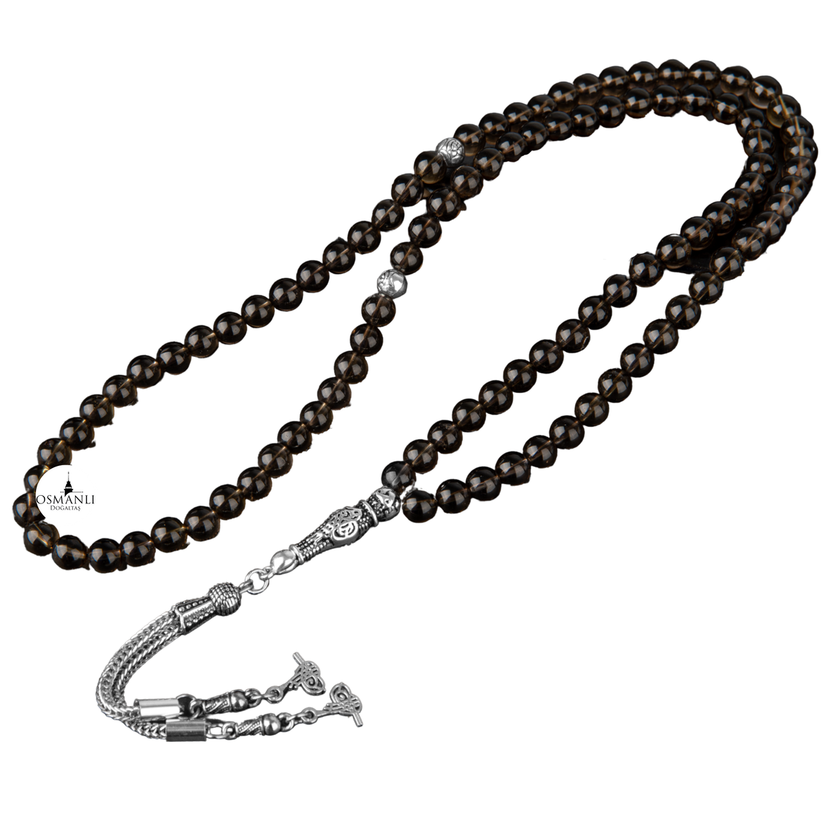 Dumanlı Kuvars Doğal Taş Tesbih 99luk - 6mm