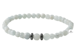 Akuamarin 4mm Doğal Taş Bileklik