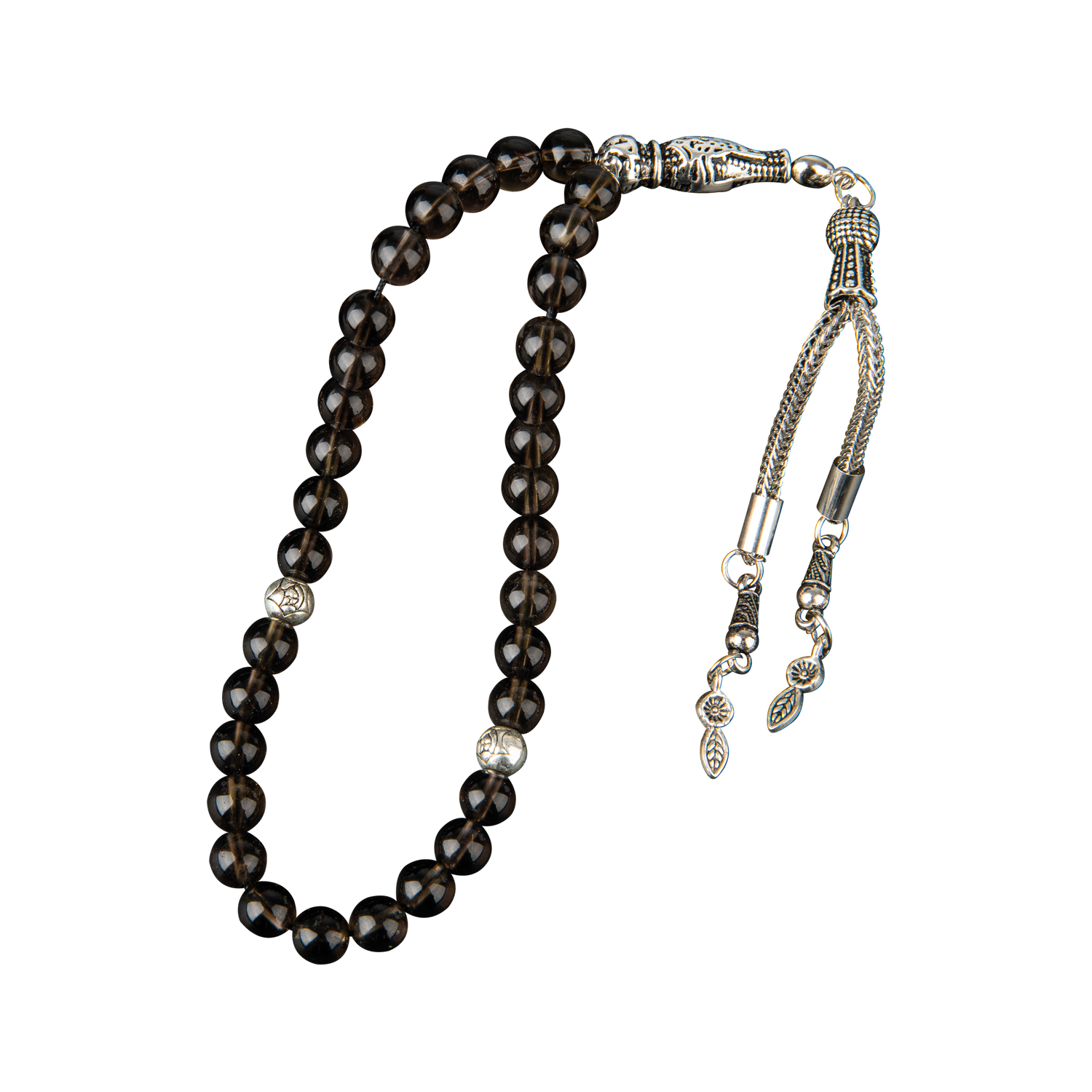 Dumanlı Kuvars Doğal Taş Tesbih 33lük - 6mm