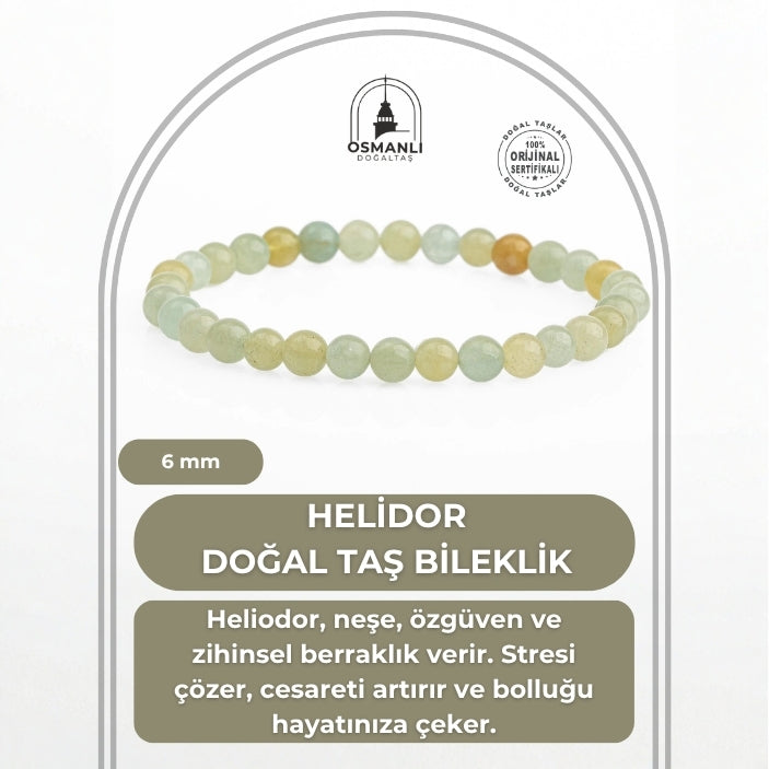 Helidor 6mm Doğal Taş Bileklik