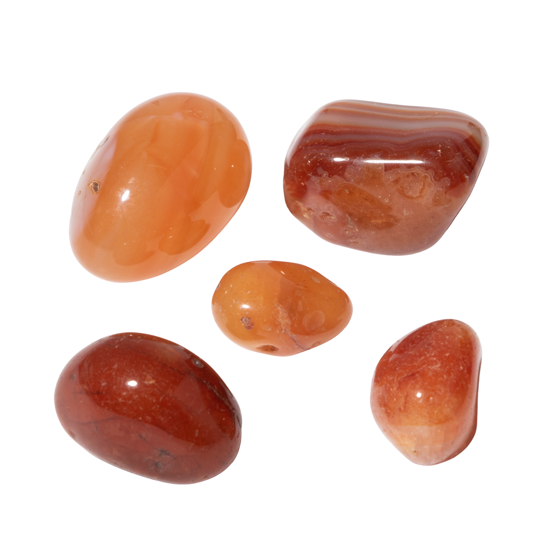 Karnelyan Akik Doğal Taş Tımbıl El Taşı