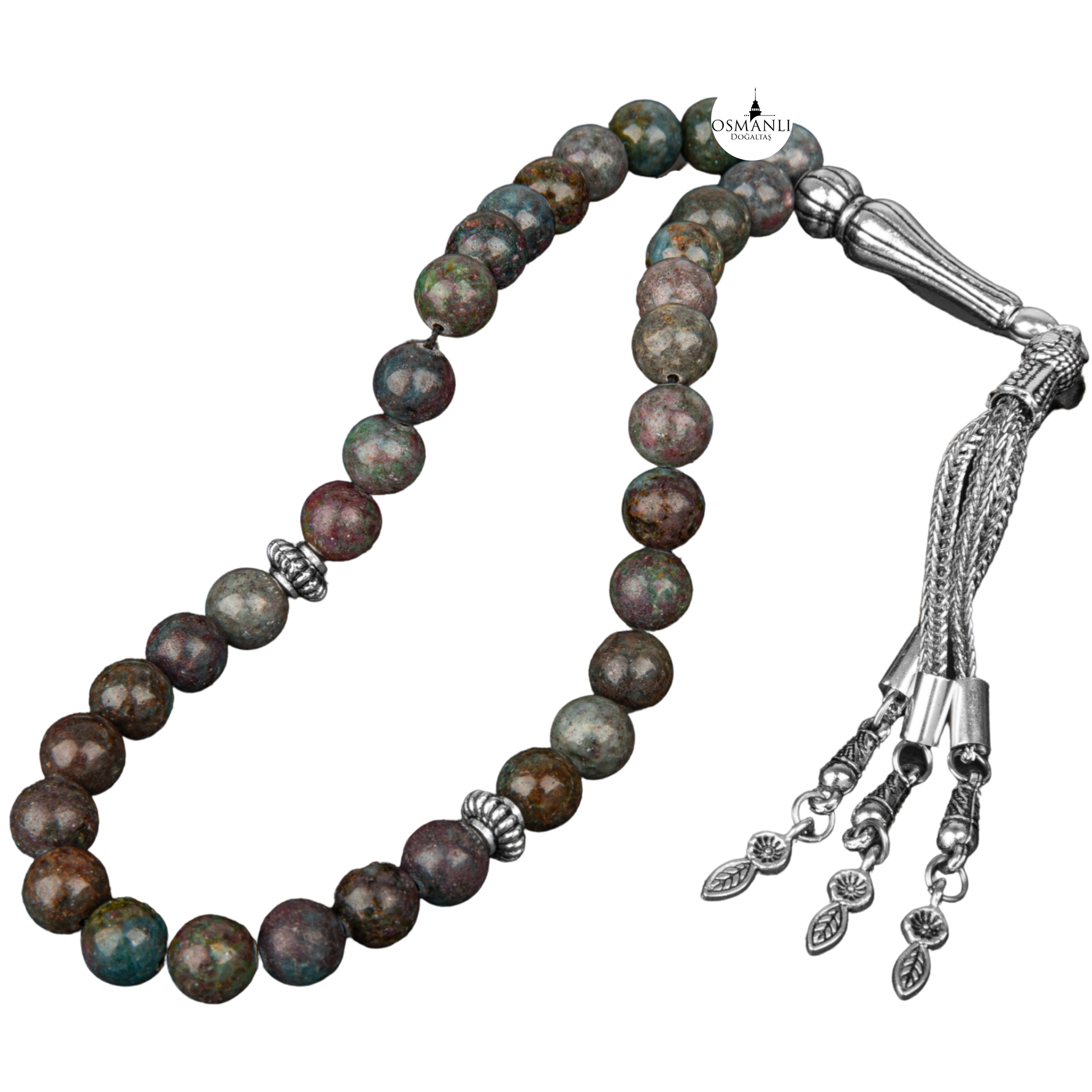 Ruby Kiyanit Doğal Taş Tesbih 33lük - 8mm