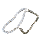 Mavi Akik Doğal Taş Tesbih 33lük - 6mm