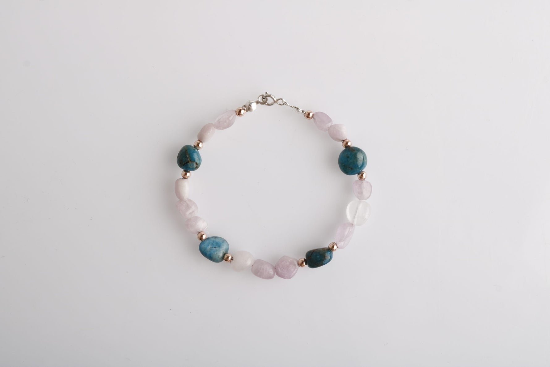 Sarel, Apatit-Pembe Gül Kuvars Doğaltaş Bileklik