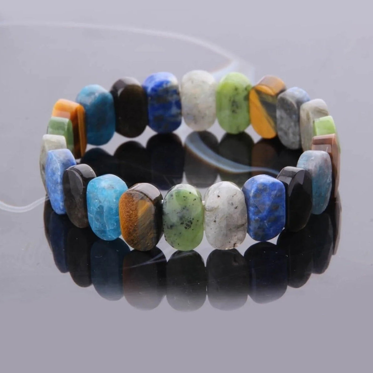 Sertifikalı Yay Burcu Roleks Doğal Taş Bileklik (SK:348)