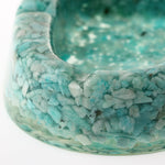 Amazonit Doğaltaş Epoksi Kül Tablası