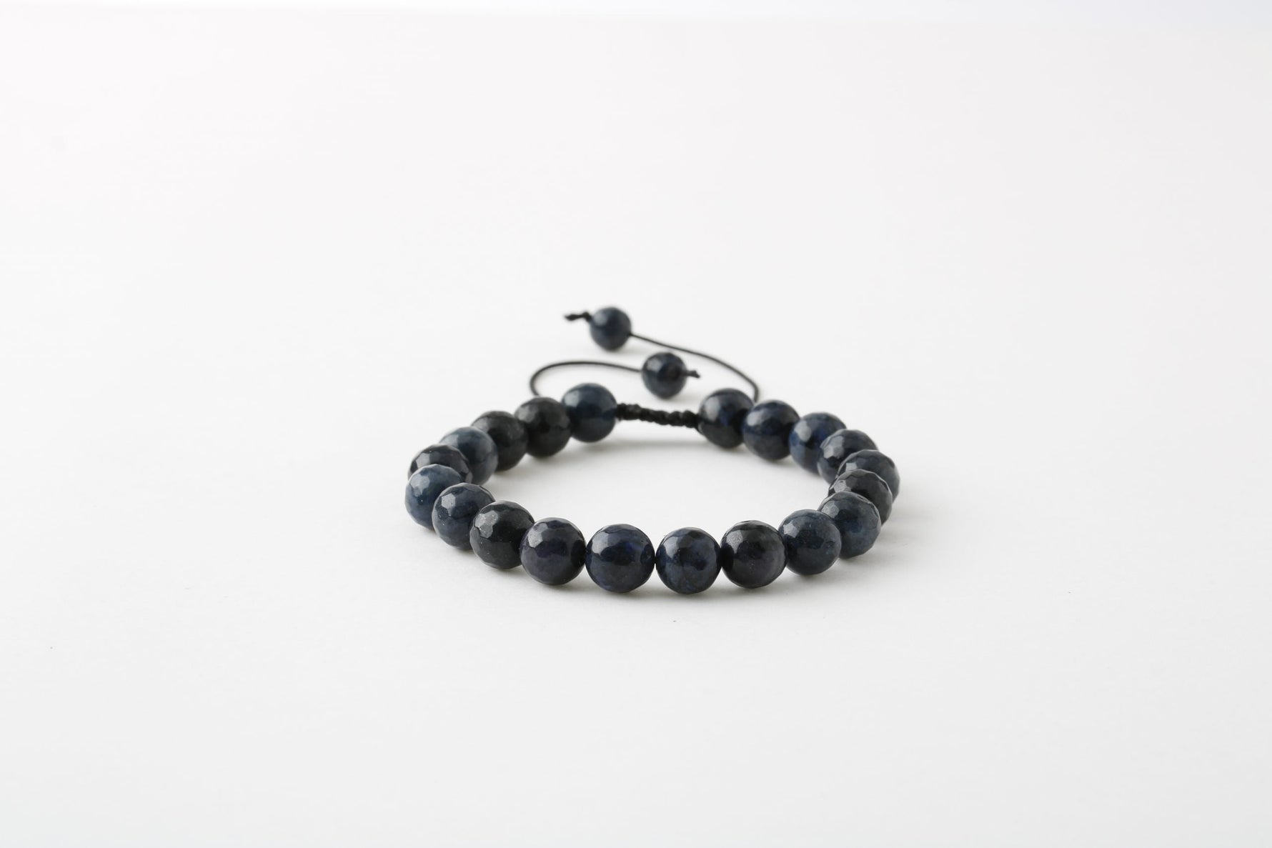 Dumortierit 8mm Merdiven Kapama Doğal Taş Bileklik