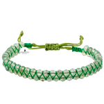 Prehnit 3-4mm Çift Sıra Doğal Taş Bileklik