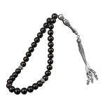 Siyah Turmalin Doğal Taş Tesbih 33lük - 8mm