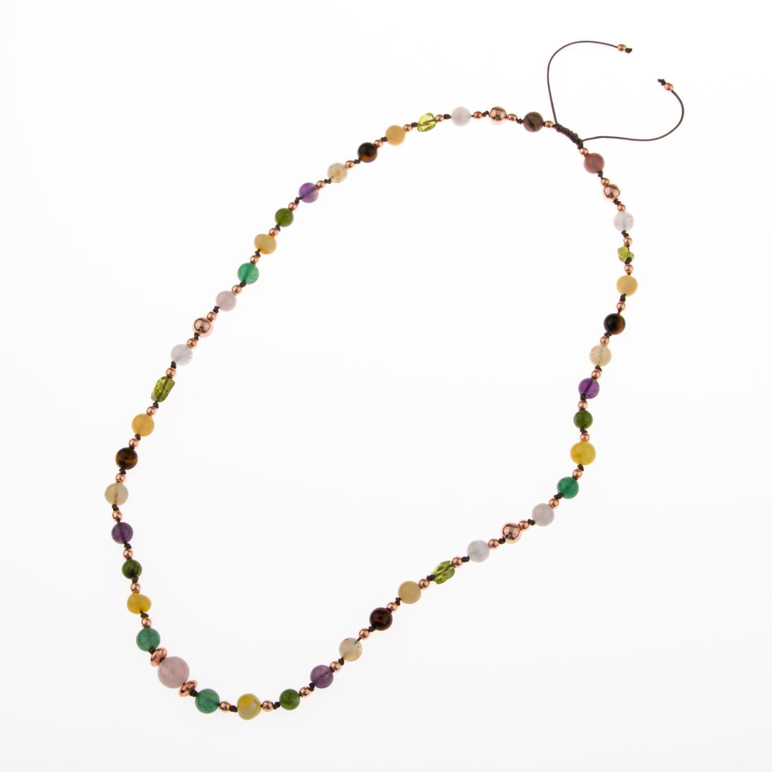 Anne Kolye Doğal Taş Selenit-Hematit-Kalsit-Kaplan Gözü-Sitrin-Ametist-Yeşim-Kehribar-Aventurin-Pembe Kuvars-Zebercet-Pembe Kuvars