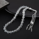 Kristal Kuvars Doğal Taş Tesbih 33lük - 8mm